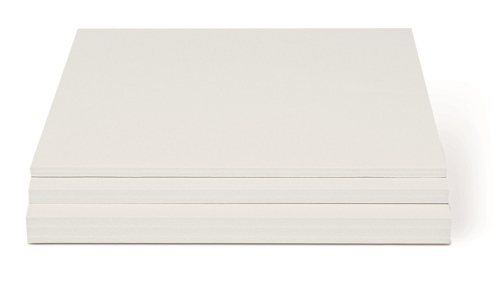 Lot 20 plaques carton mousse blanc épaisseur 3 mm - format A4 21 x 29.7 mm